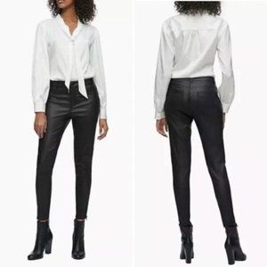 Calvin Klein Faux Leather Ankle Pants NWT